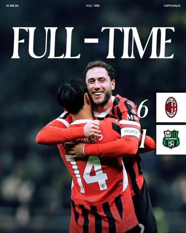 包含里程碑夜AC米兰豪取连胜，德国杯窗口期刷纪录，球迷炸锅，赛季目标并未改变的词条